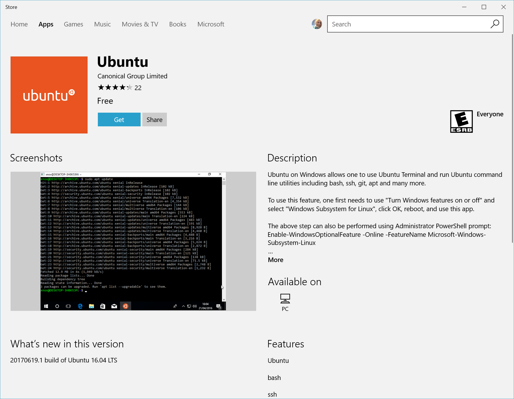 Ubuntu Store